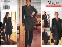 1472 EZ VOG LONG JACKET STRT DRESS TOP SKIRT PANTS PATTERN 8-12